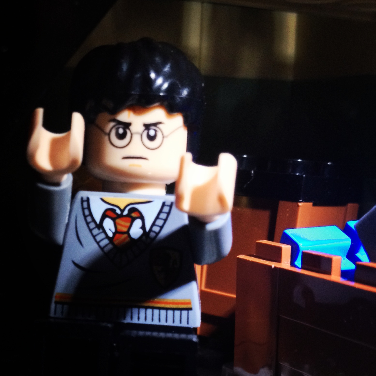 LegoGenre 00206: Shh… Harry Is Hiding Under The Stairs.