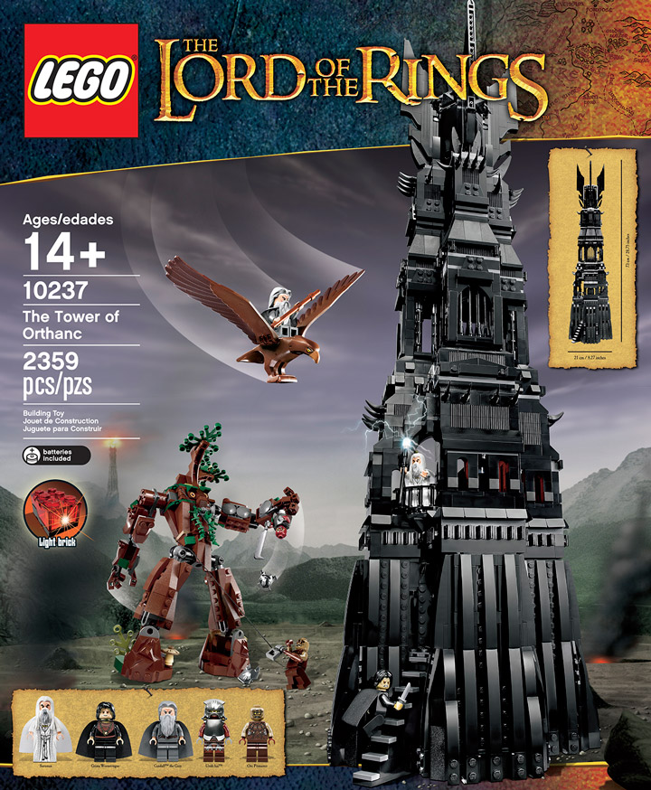 Lego Tower Of Orthanc, from Brickset