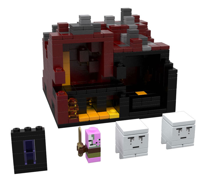 lego minecraft micro herobrine