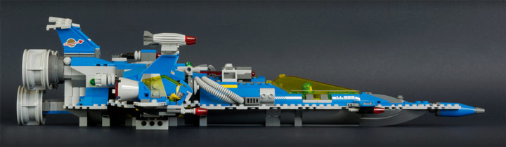 New Elementary's Lego Benny Spaceship Side View 70816 Review