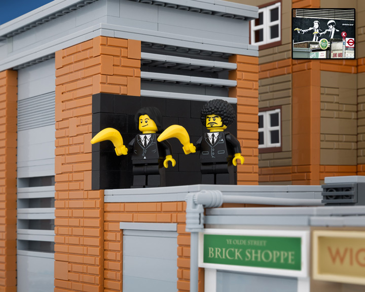 TheBrickFantastic Lego Banksy, Pulp Fiction Bananas