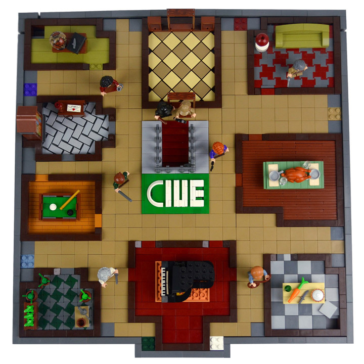Ian Spacek's Lego Clue (Cluedo) Boardgame