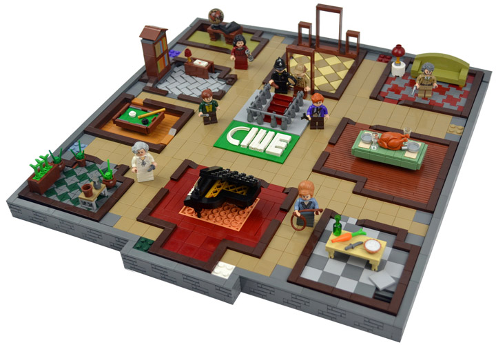 Ian Spacek's Lego Clue (Cluedo) Boardgame People