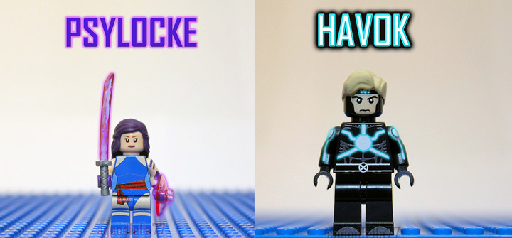 agoodfella minifigs' Lego XMen, Psylocke, Havok
