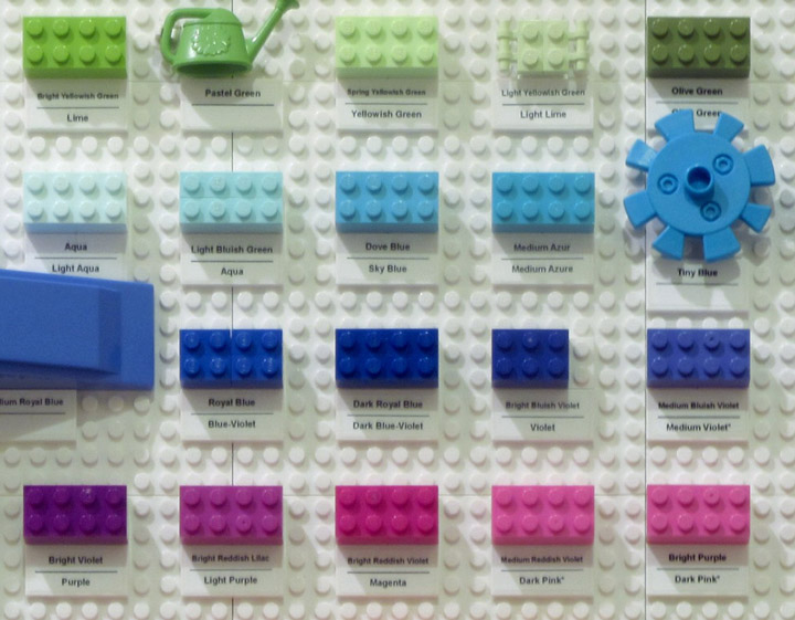 Jeremy Moody's Lego Color Chart Detail