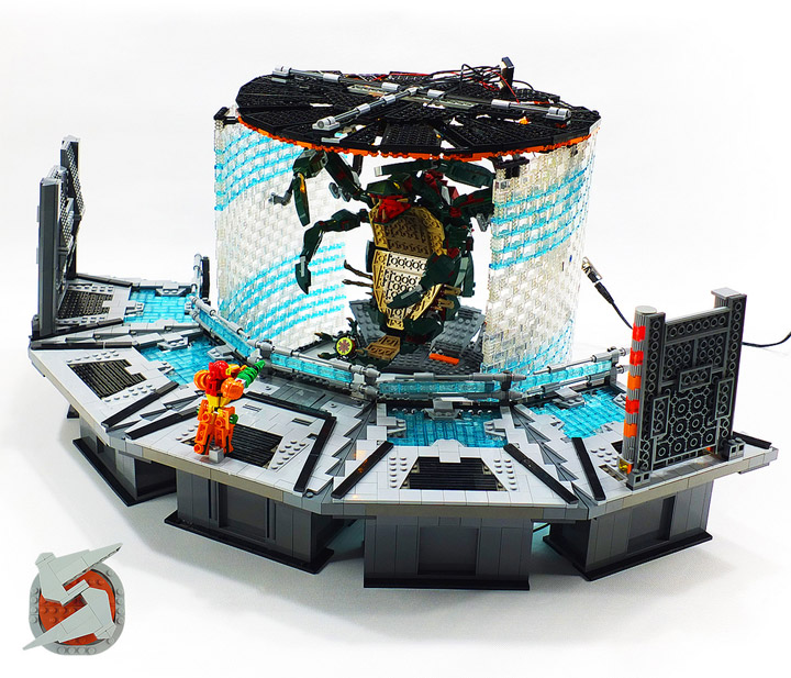 Jared Lego Metroid Parasite Queen Battle Clear