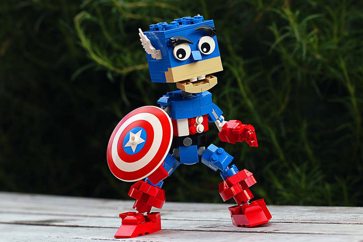 kale frost captain america made out of lego