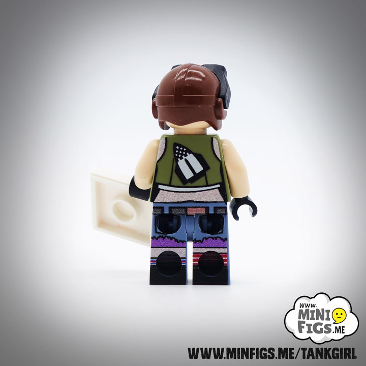 Minifigs Lego Tank Girl Custom Minifigure Back