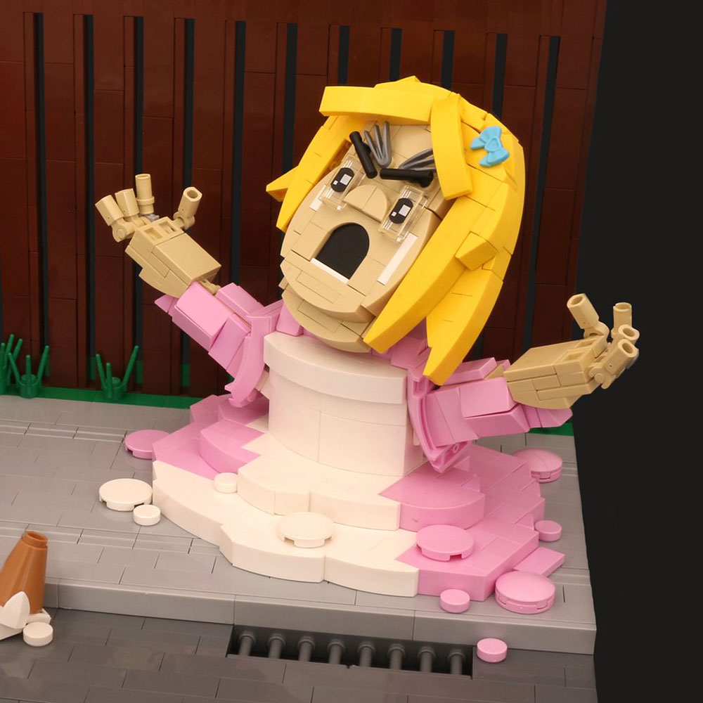 Lego Melt Down Over Ice Cream Detail