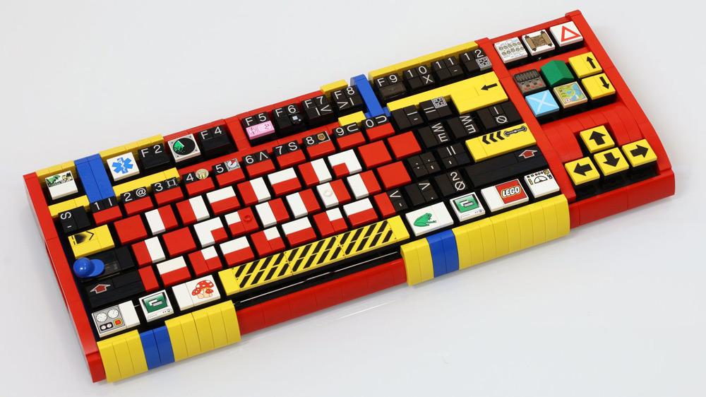 A Working Lego Mechanical Keyboard, Cherry MX Switches