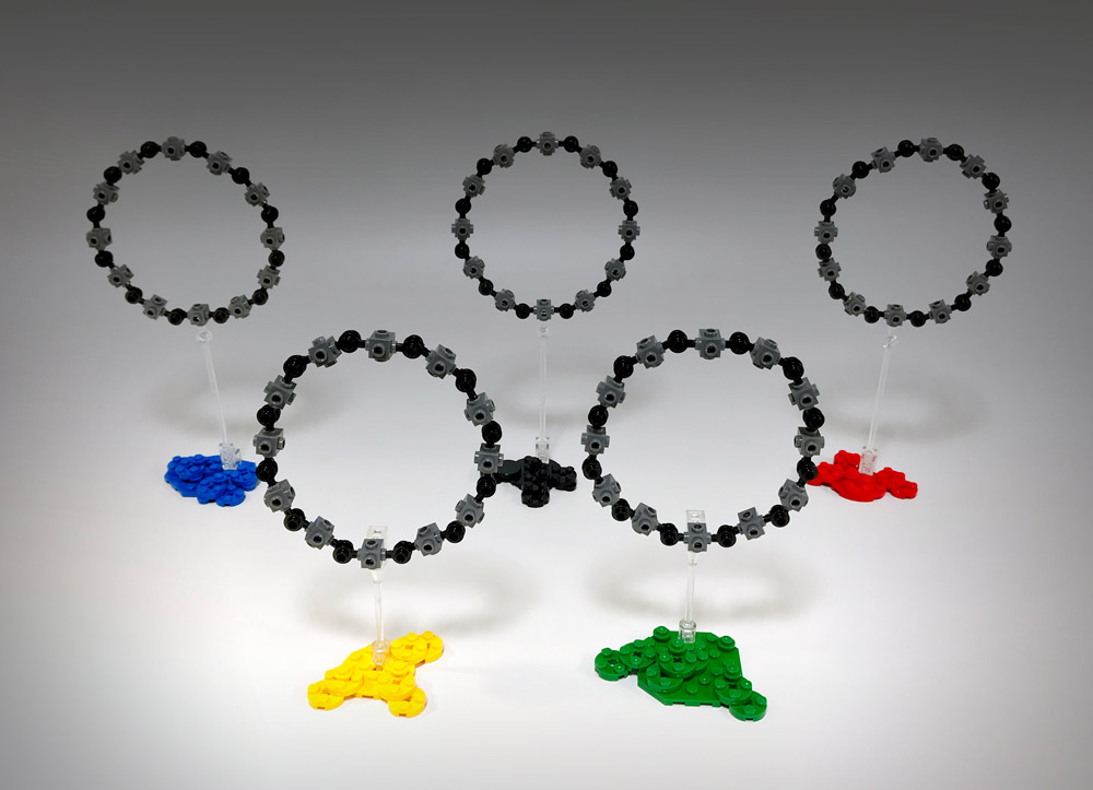 Object 6-C: Five Lego Circles Dripped