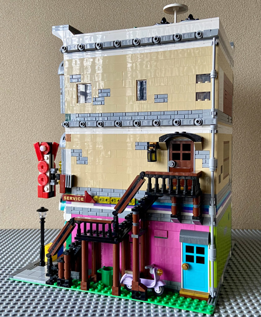 The Corner Toy Store With Pool Hall - A Modular Lego MOC