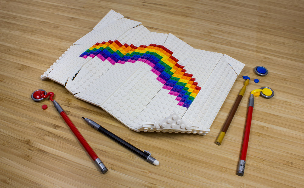 Painting A Rainbow With Lego
