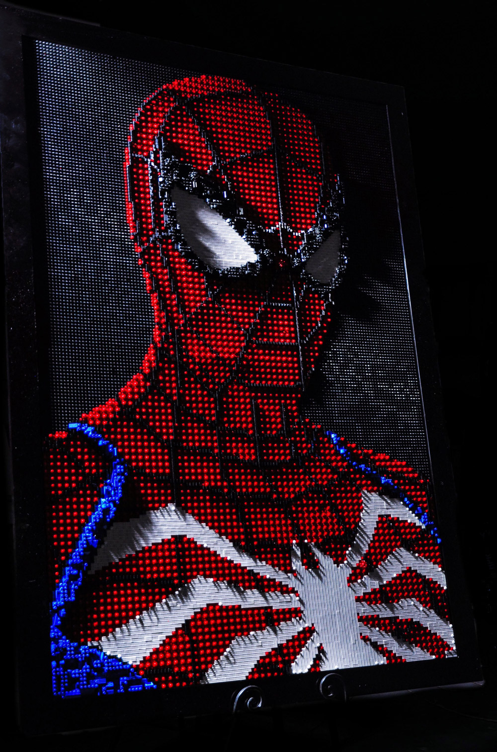 spiderman lego mosaic