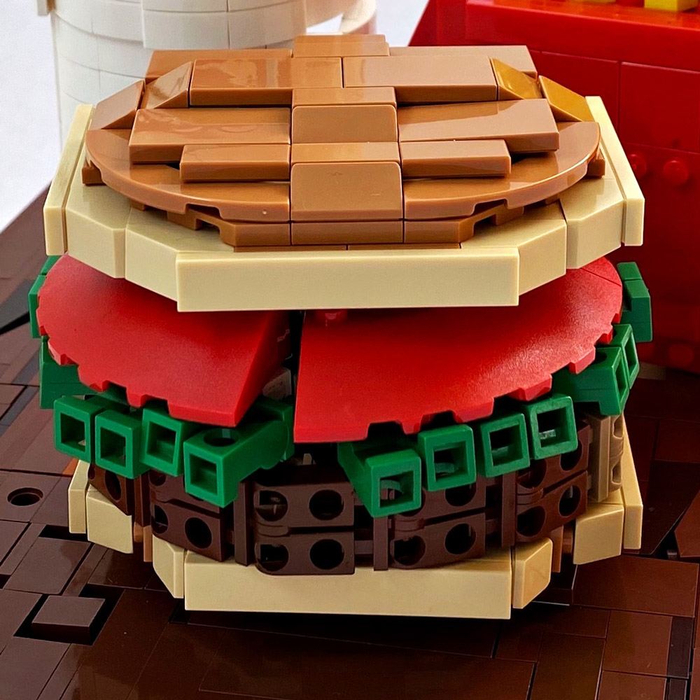 Bite Into This Lego Hamburger