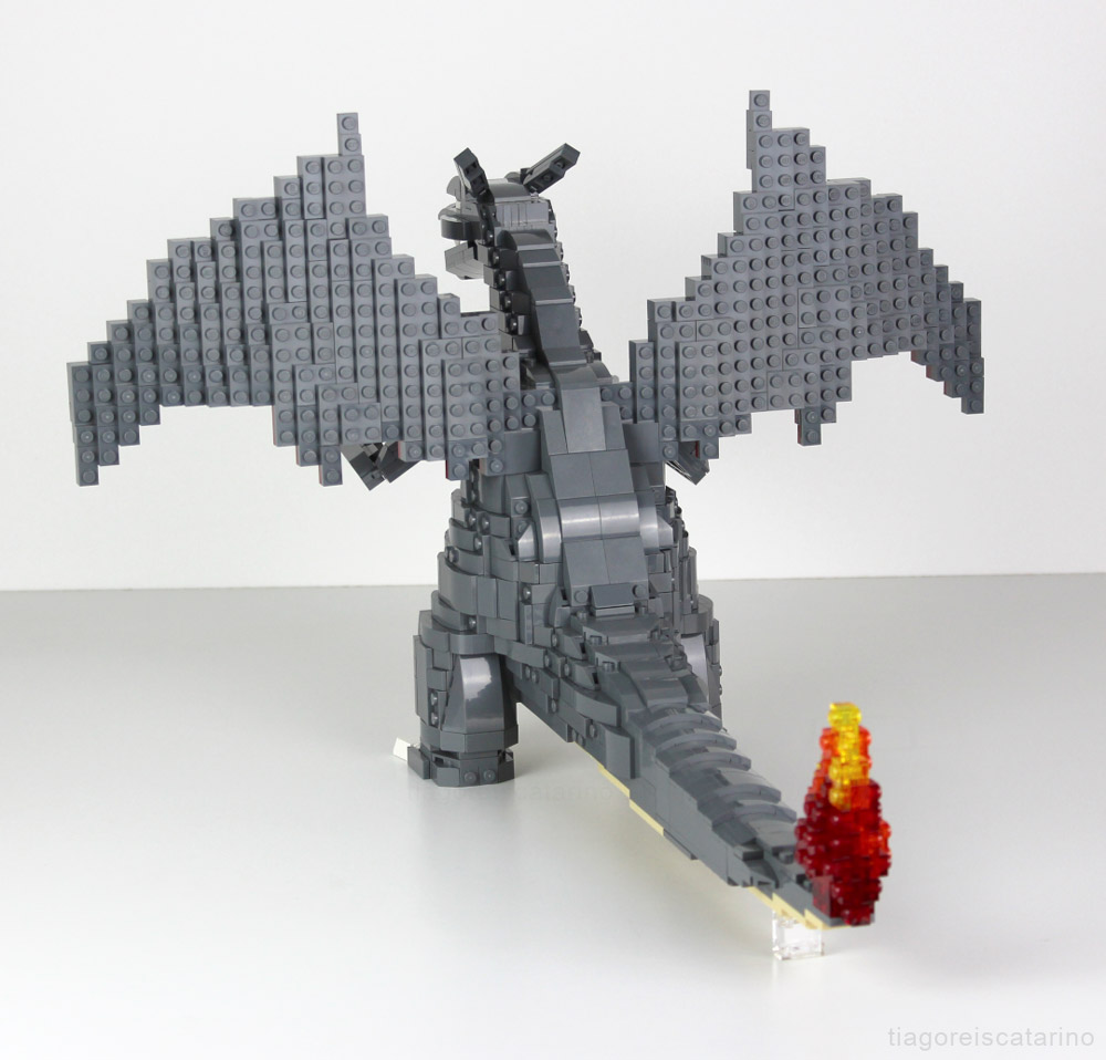You Encountered A Lego Shiny Charizard! Tail.