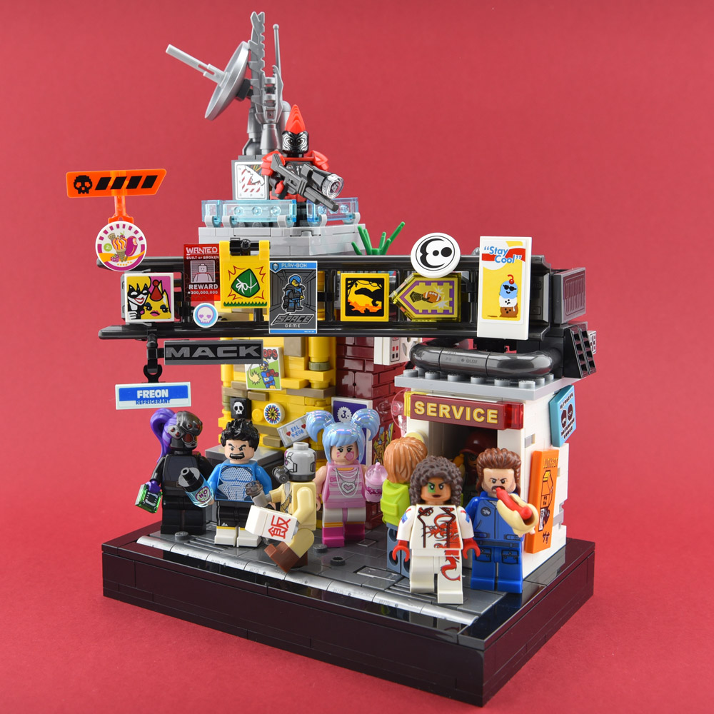 The City Center, A Cyberpunk 2077 Lego Build