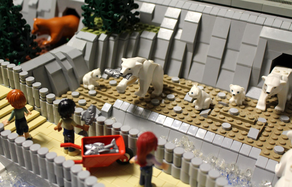 The Lego Friends Visit Animal Park! Lego Zoo MOC, Polar Bears