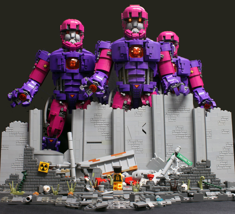 Wolverine Is Taking On The Sentinels Alone, Lego MOC Daytime