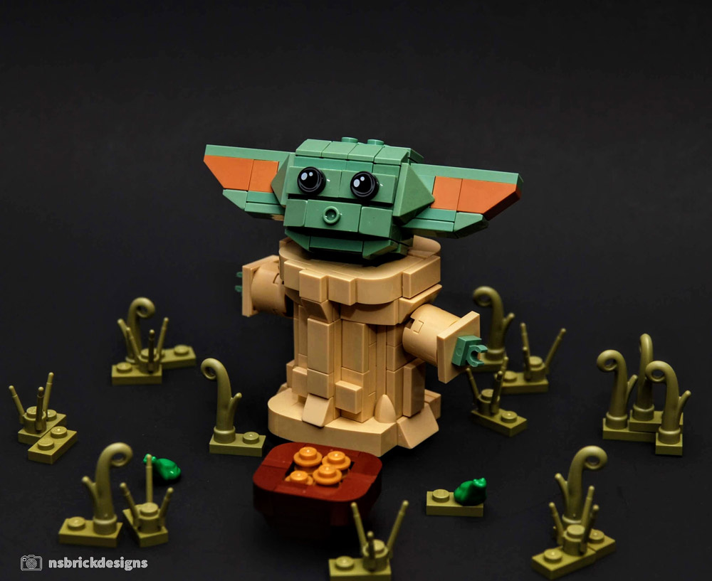 Baby Yoda in Spaceships Minifigures lego MOC Star Wars Marvel Mandalorian 2020 