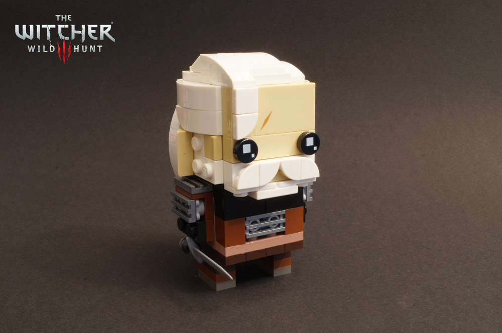 The Witcher Geralt — A Lego Brickheadz Figure