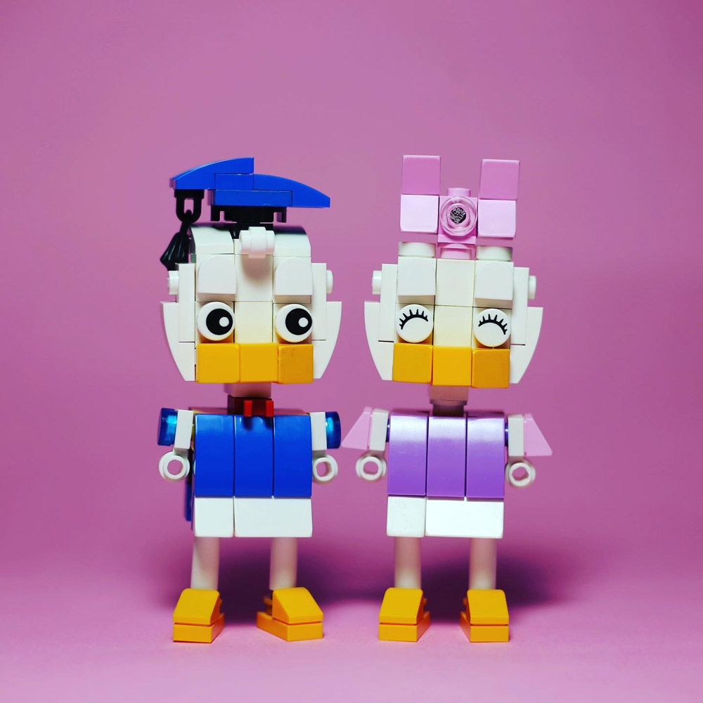 Donald And Daisy Duck Lego Figures