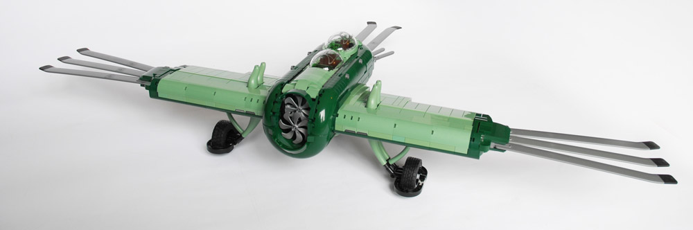 This FW-808 Skyraider Has Nice Curves, Lego MOC