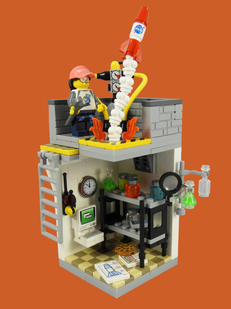 The Lego Space Fan — Series 20 Vignette